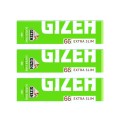 3x Gizeh 66 super fine extra slim λαχανί χαρτάκια