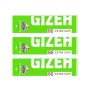 3x Gizeh 66 super fine extra slim λαχανί χαρτάκια