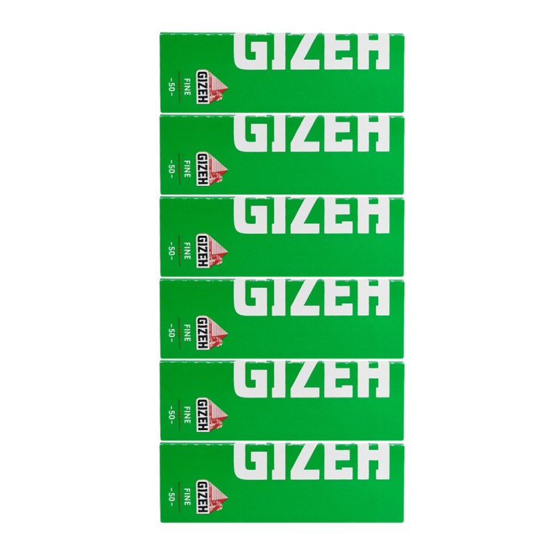 5x Gizeh fine πράσινα χαρτάκια 