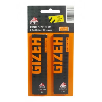 2x Gizeh slim king size μεγάλα χαρτάκια