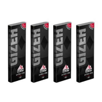 4x Gizeh black extra fine  
