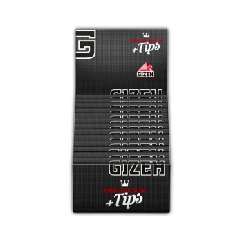 Gizeh black king size extra fine 34 papers + 34 tips
