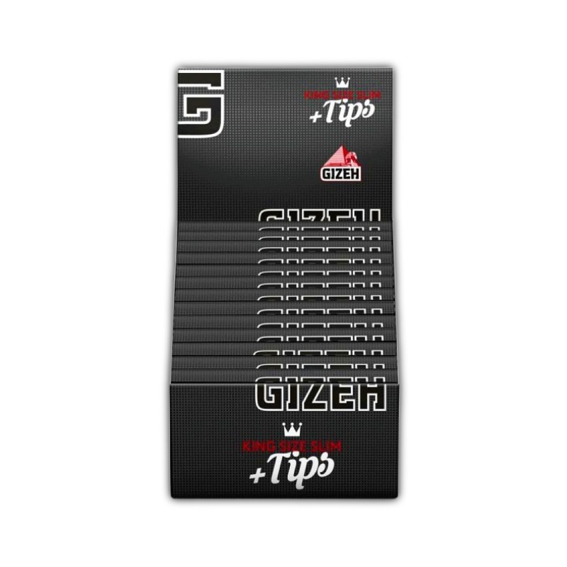 Gizeh black king size extra fine 34 papers + 34 tips
