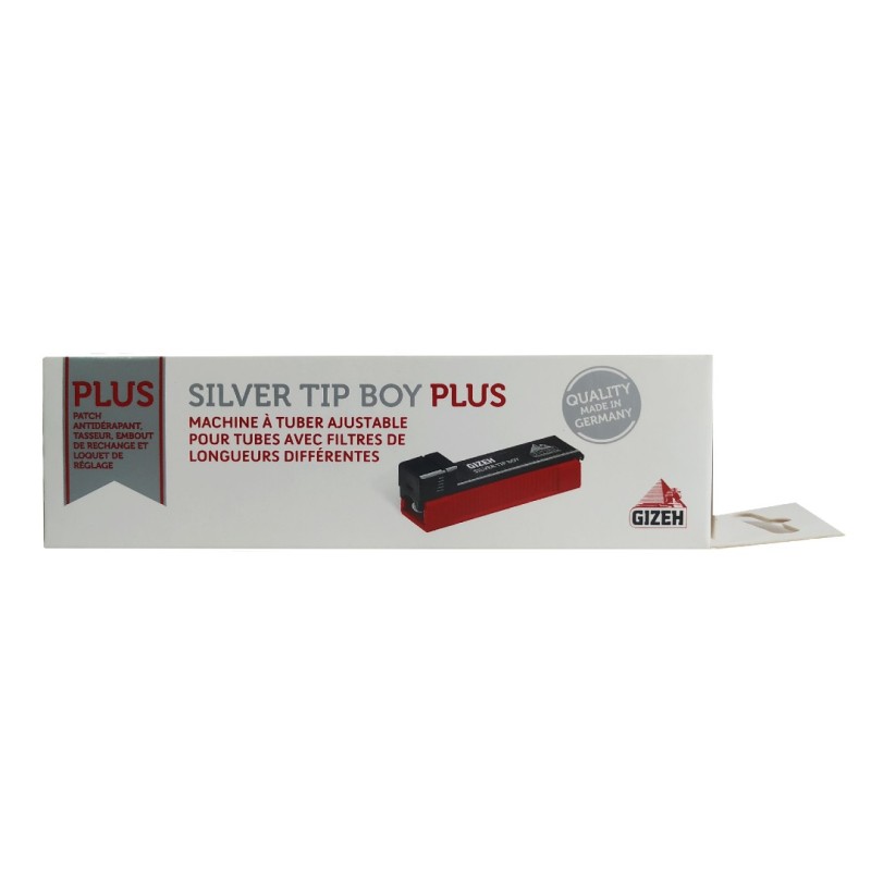 Gizeh silver tip boy plus μηχανή γεμίσματος για άδεια τσιγάρα