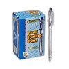 Στυλό διάφανο κλιπ ballpoint μπλε 0,8mm