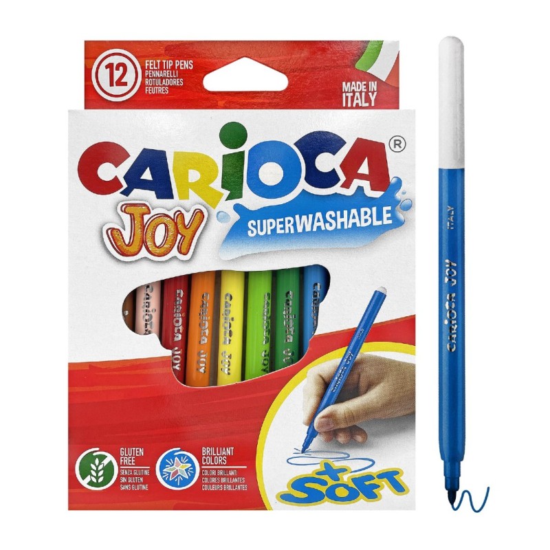 Carioca Joy 2.6mm μαρκαδόροι ζωγραφικής 12τμχ