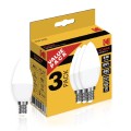 Kodak C37|E14 λάμπες led 6W(40W) 3x τεμάχια σε θερμό φως