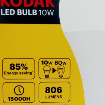 Kodak A60|E27 λάμπα led 10W(60W) θερμό/ψυχρό φως