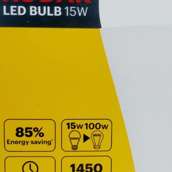 Kodak A60|E27 λάμπα led 15W(100W) θερμό φως