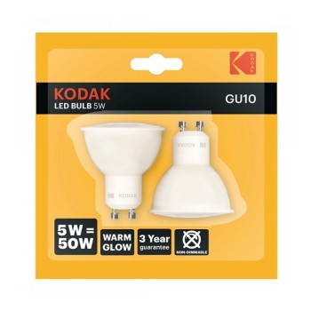 Kodak GU10 σποτάκια led 5W(50W) θερμό φως