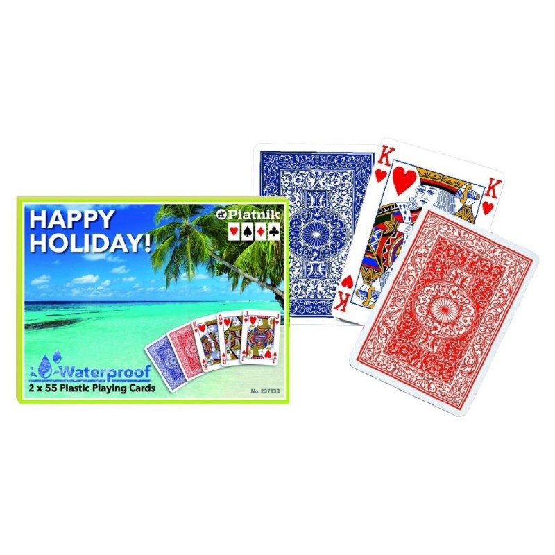 Happy Holiday Classic αδιάβροχες τράπουλες 2τμχ