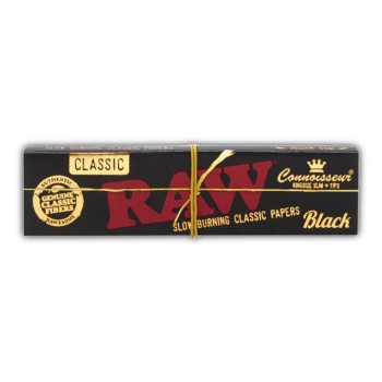 Raw black connoisseur king size slim χαρτάκι+ tips