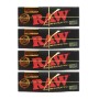 4x Raw black single wide χαρτάκια 