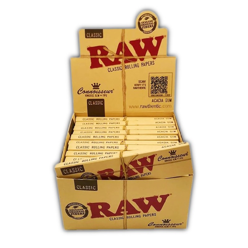 Raw classic connoisseur kingsize χαρτάκι+ tips