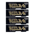 4x RIzla μαύρα χαρτάκια κανονικού μεγέθους