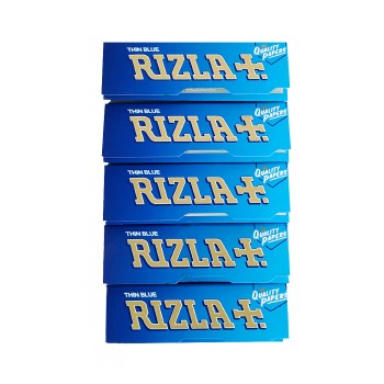 4x Rizla μπλε thin χαρτάκια κανονικού μεγέθους