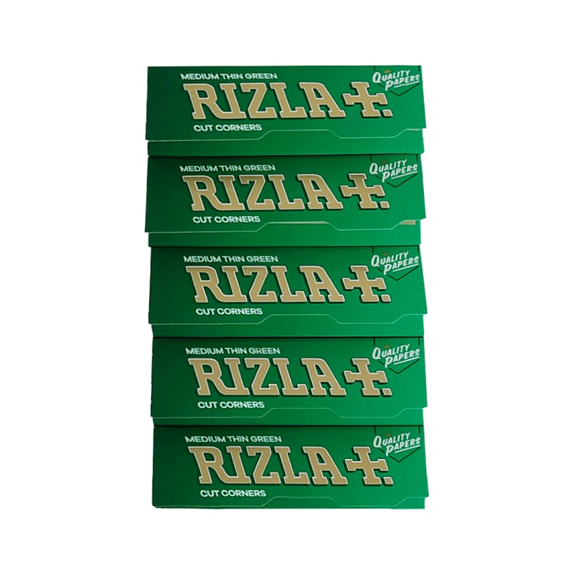 4x Rizla πράσινα χαρτάκια κανονικού μεγέθους