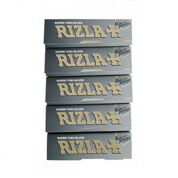 4x Rizla ασημί κανονικά χαρτάκια