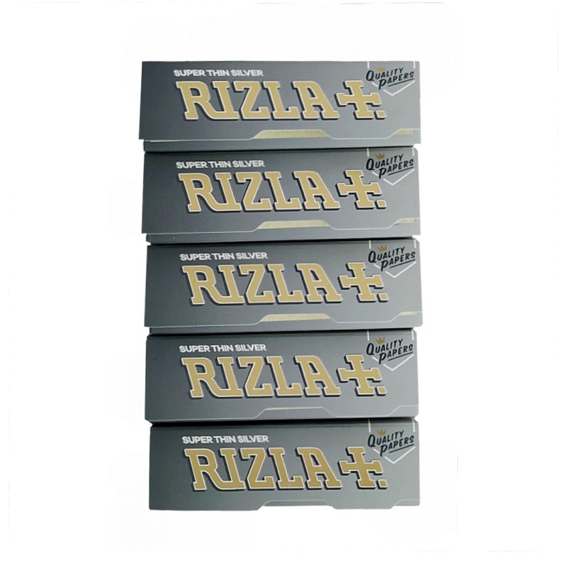 4x Rizla ασημί κανονικά χαρτάκια