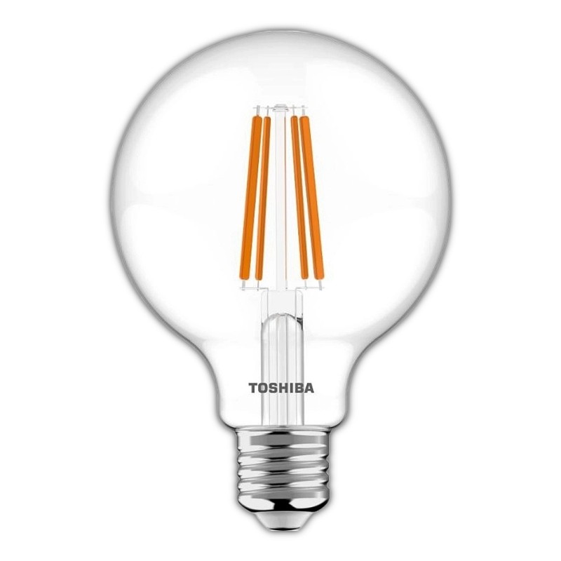 Toshiba Led Filament G95 E27 8.5W 2700K θερμό λευκό  