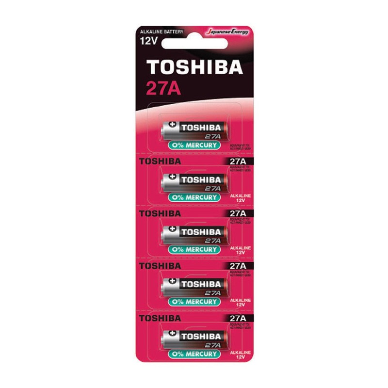 Toshiba 27A αλκαλικές μπαταρίες 12V 5τμχ 
