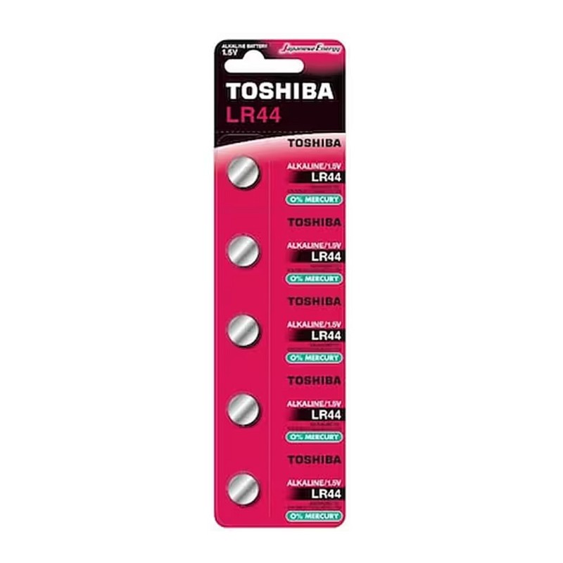 Toshiba LR44 αλκαλικές μπαταρίες κουμπιά 5τμχ 
