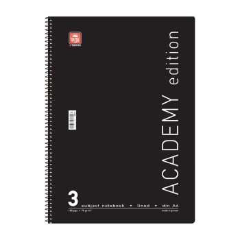 Τετράδια σπιράλ Α4-3 θεμάτων academy