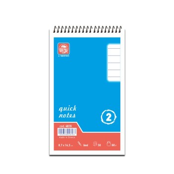 Quick Notes μπλοκ 8.7×14.5 ριγέ No2