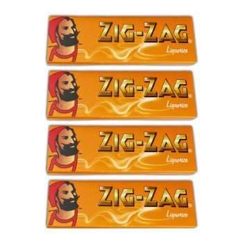 4x Zig Zag γλυκόριζα κανονικά χαρτάκια 