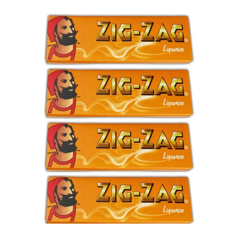 4x Zig Zag γλυκόριζα κανονικά χαρτάκια 