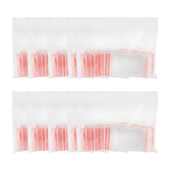 Amsterdam κόκκινες zipper bags 40mm x 60mm ZB40605R