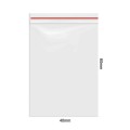 Amsterdam κόκκινες zipper bags 40mm x 60mm ZB40605R