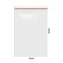 Amsterdam κόκκινες zipper bags 40mm x 60mm ZB40605R