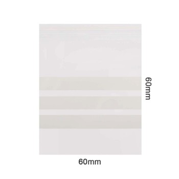 Amsterdam zipper bags 60mm x 60mm ετικέτες με δυνατότητα γραφής ZB60606WP3