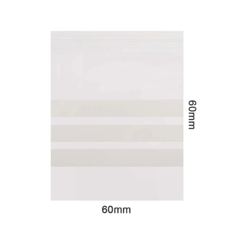 Amsterdam zipper bags 60mm x 60mm ετικέτες με δυνατότητα γραφής ZB60606WP3